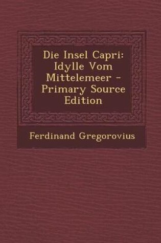 Cover of Die Insel Capri