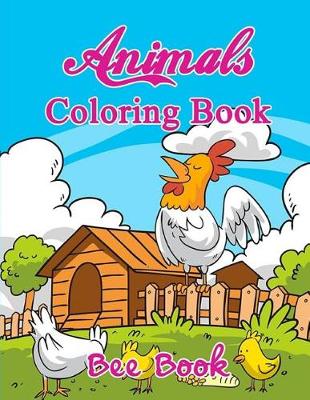 Book cover for Animals Coloring Book by Bee Book