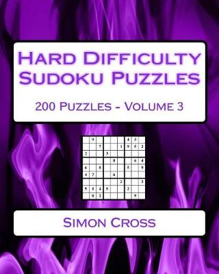 Book cover for Hard Difficulty Sudoku Puzzles Volume 3