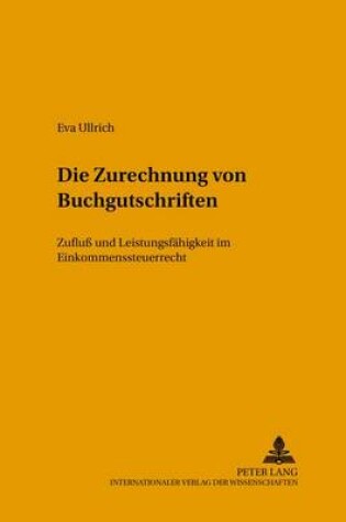 Cover of Die Zurechnung Von Buchgutschriften