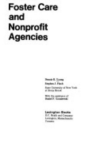 Cover of Foster Care and Non-profit Agencies