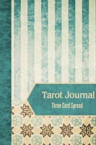 Cover of Tarot Journal Three Card Spread - Sage Stripe