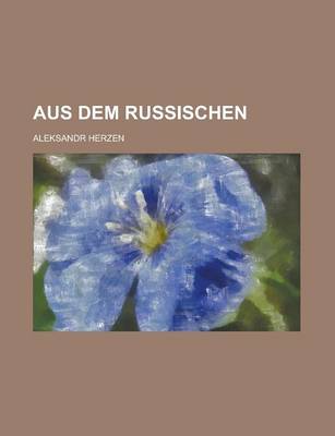 Book cover for Aus Dem Russischen