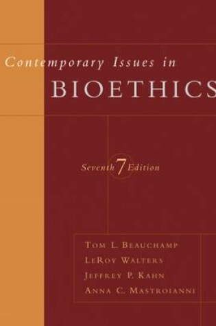 Cover of Contemporary Issues in Bioethics