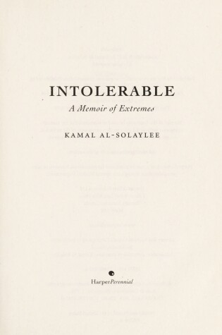 Cover of Intolerable