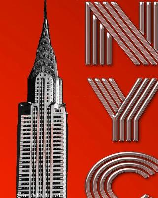 Book cover for Iconic New York City Chrysler Building $ir Michael designer creative drawing journal