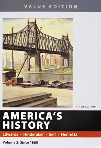 Book cover for America's History, 9e, Value Edition, Volume 2 & Launchpad for America's History and America's History: Concise Edition 9e (Six Months Access)