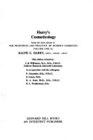 Cover of Harry's Cosmeticology