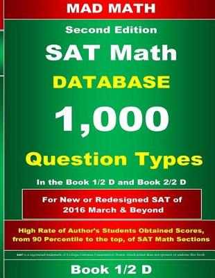 Book cover for Book 1-2 D Redesigned SAT Math Database