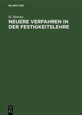 Book cover for Neuere Verfahren in Der Festigkeitslehre