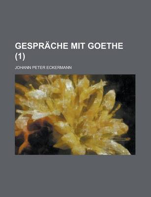 Book cover for Gesprache Mit Goethe (1)