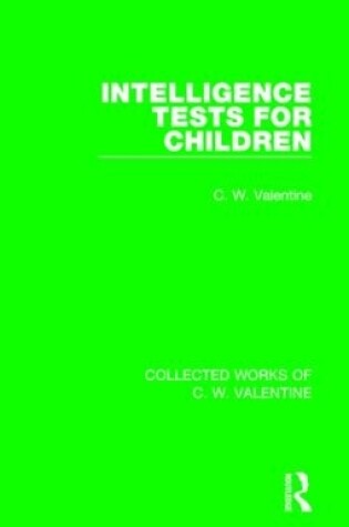 Cover of Intelligence Tests for Children