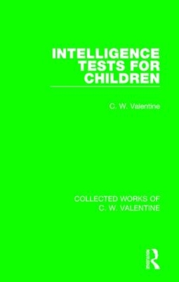 Book cover for Intelligence Tests for Children