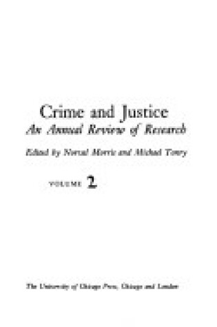 Cover of Crime and Justice