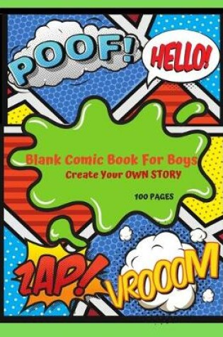 Cover of Blank comic Book for Boys