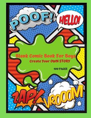 Book cover for Blank comic Book for Boys