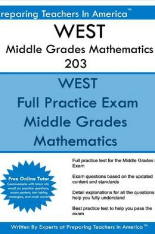 Cover of WEST Middle Grades Mathematics 203