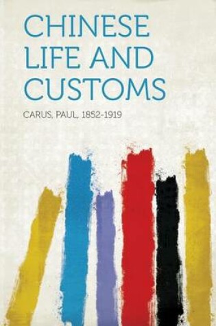 Cover of Chinese Life and Customs