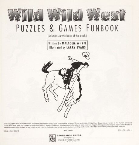 Cover of Tro Wild West Fun Bk