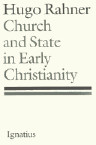 Cover of Church and State in Early Christianity