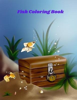 Book cover for Fish Coloring Book