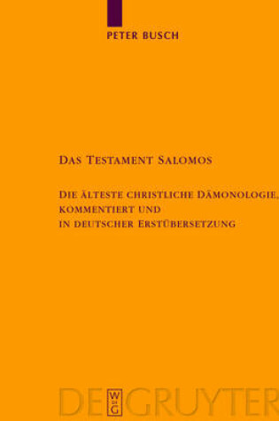 Cover of Das Testament Salomos