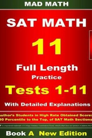 Cover of 2018 New SAT Math Tests 01-11 Book A