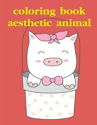 Book cover for coloring book aesthetic animal