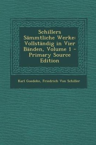 Cover of Schillers Sammtliche Werke