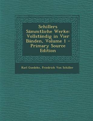 Book cover for Schillers Sammtliche Werke