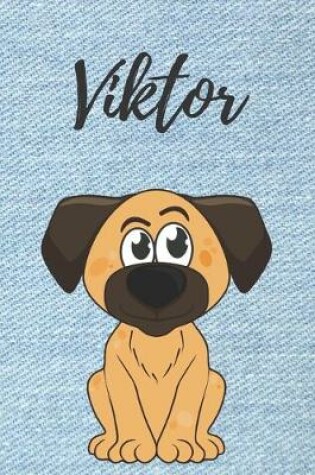 Cover of Viktor personalisiertes Notizbuch Hunde / Buch / Malbuch / Kritzelbuch / Tagebuch / Journal / DIN A5 / Geschenke