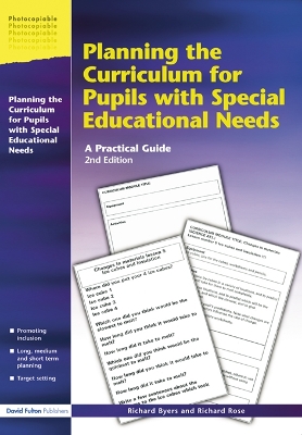 Book cover for Planning the Curriculum for Pupils with Special Educational Needs