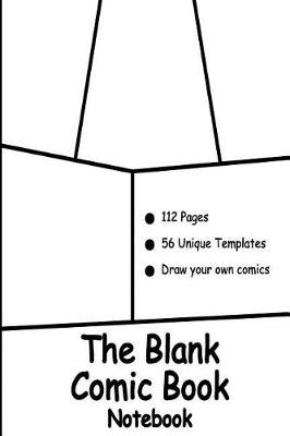 Book cover for The Blank Comic Book Notebook