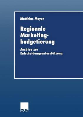 Book cover for Regionale Marketingbudgetierung