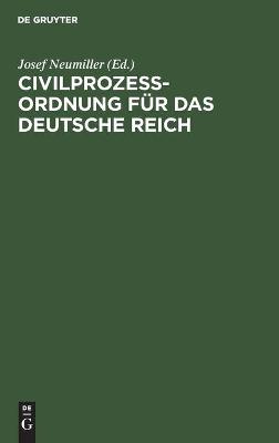 Book cover for Civilproze�ordnung F�r Das Deutsche Reich