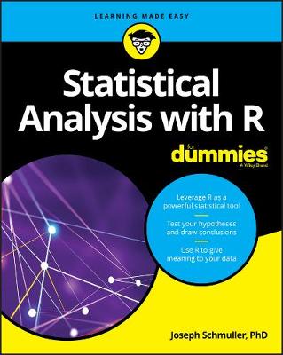 Book cover for Statistical Analysis with R For Dummies