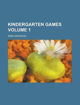 Book cover for Kindergarten Games Volume 1