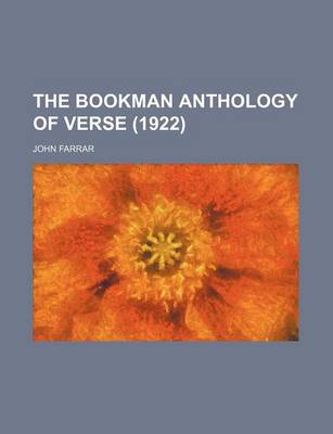 Book cover for The Bookman Anthology of Verse (1922)