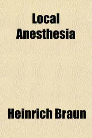 Cover of Local Anesthesia