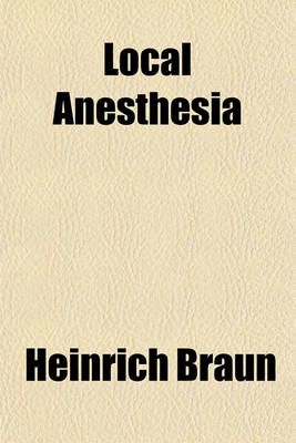 Book cover for Local Anesthesia