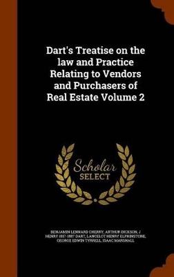 Book cover for Dart's Treatise on the Law and Practice Relating to Vendors and Purchasers of Real Estate Volume 2