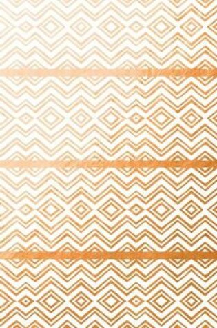 Cover of Copper Foil Chevron and Diamonds Notebook