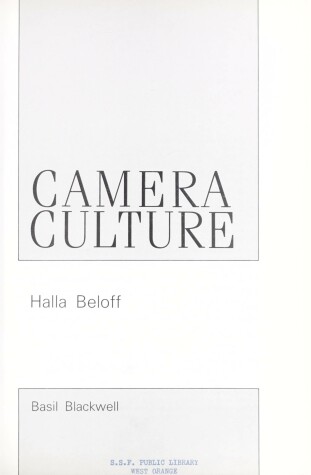 Book cover for Camera Culture