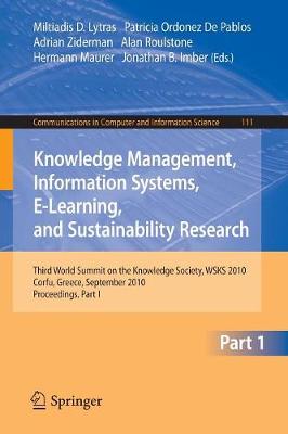 Book cover for Knowledge Management, Information Systems, E-Learning, and Sustainability Research