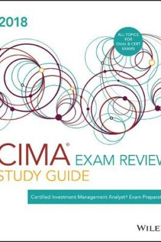 Cover of Wiley Study Guide for 2018 CIMA Exam