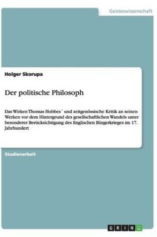 Cover of Der politische Philosoph