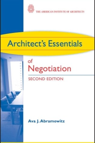 Cover of Architect's Essentials of Negotiation