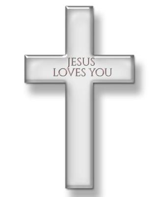 Book cover for jesus loves you cross