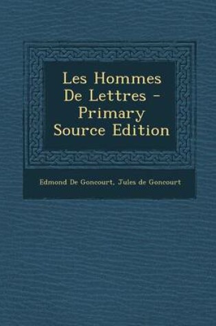 Cover of Les Hommes de Lettres