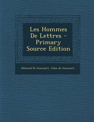Book cover for Les Hommes de Lettres